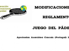 modificaciones en el reglamento del pádel