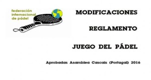 modificaciones en el reglamento del pádel