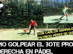 Cómo golpear el bote pronto de derecha en pádel