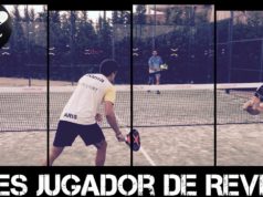 El jugador de revés en el pádel