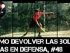 Cómo defender las bolas bajas desde el fondo de la pista en pádel