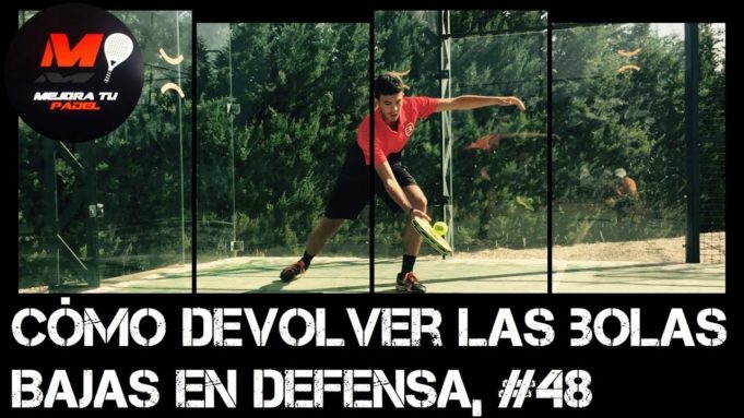 Cómo defender las bolas bajas desde el fondo de la pista en pádel