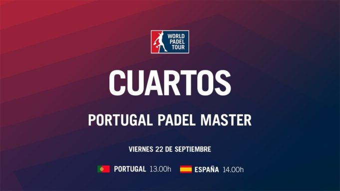 Directo de los cuartos de final del Portugal Padel Master 2017