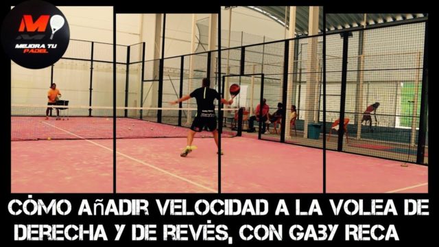 Cómo dar velocidad a la volea de derecha y de revés en pádel la volea