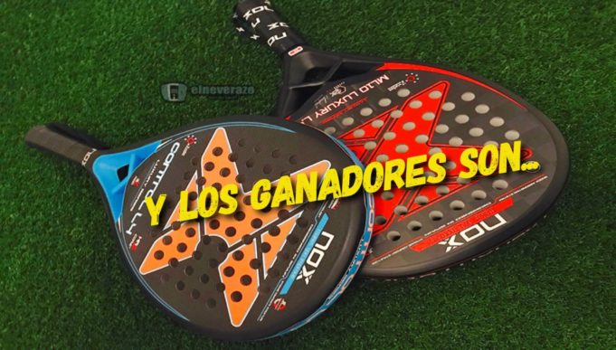 Y los ganadores del sorteo de las palas de pádel Nox son…