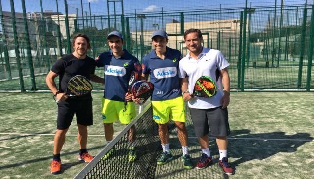 Totti y Puyol disfrutan del pádel junto a los nº1 Totti y Puyol disfrutan del pádel junto a los nº1