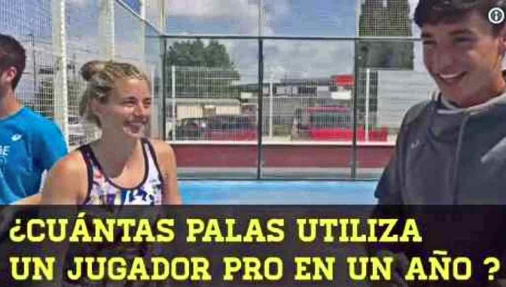 ¿Cuántas palas de pádel utiliza un jugador pro al año?