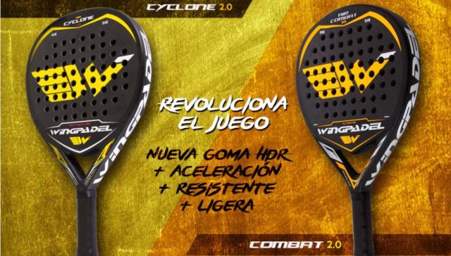 Wingpadel revoluciona el juego con la goma HDR de Air Combat y Air Cyclone 2.0 Wingpadel revoluciona el juego con la goma HDR de Air Combat y Air Cyclone 2.0
