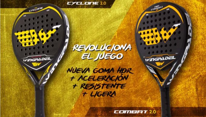 Wingpadel revoluciona el juego con la goma HDR de Air Combat y Air Cyclone 2.0 Wingpadel revoluciona el juego con la goma HDR de Air Combat y Air Cyclone 2.0