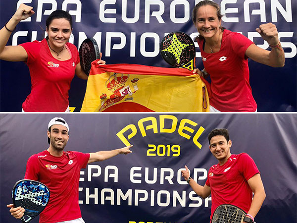 campeoneseurochamps Botello/Ruiz y Navarro/Josemaría se proclaman campeones por parejas del European Championships de Lisboa