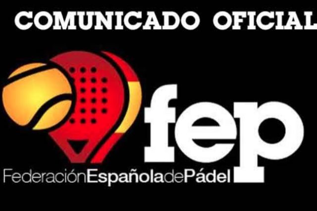 logo negro comunicado oficial(4) Comunicado de la FEP sobre el pádel en las distintas fases