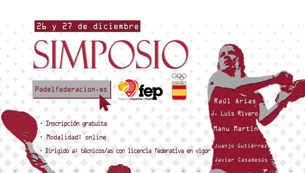 cartel-simposium (1) La FEP y el Comité Olímpico Español organizan un Simposio de Pádel para cerrar la temporada 2020