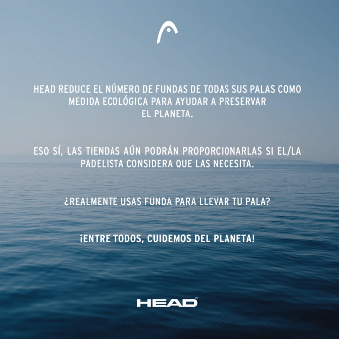 HEAD reduce el uso de fundas en sus palas como medida ecológica HEAD reduce sus fundas para proteger el medio ambiente