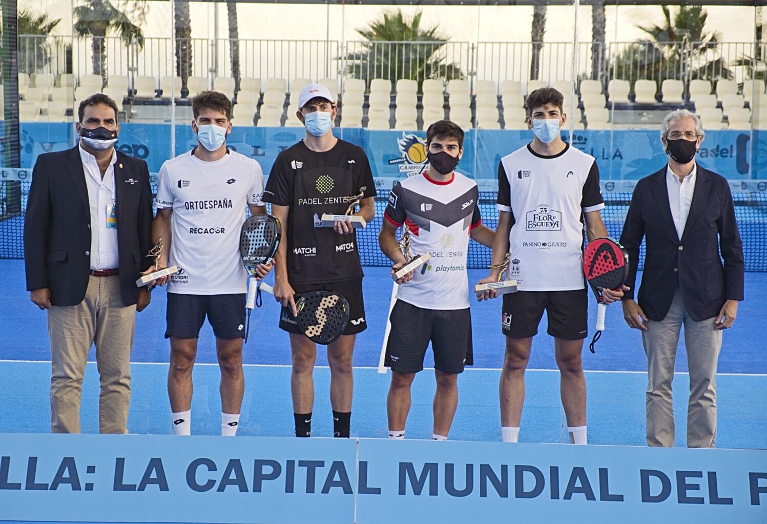 Marbella encumbra a Javi Garrido - Arturo Coello y Bea González - Bea Caldera como las perlas sub-23 del pádel español