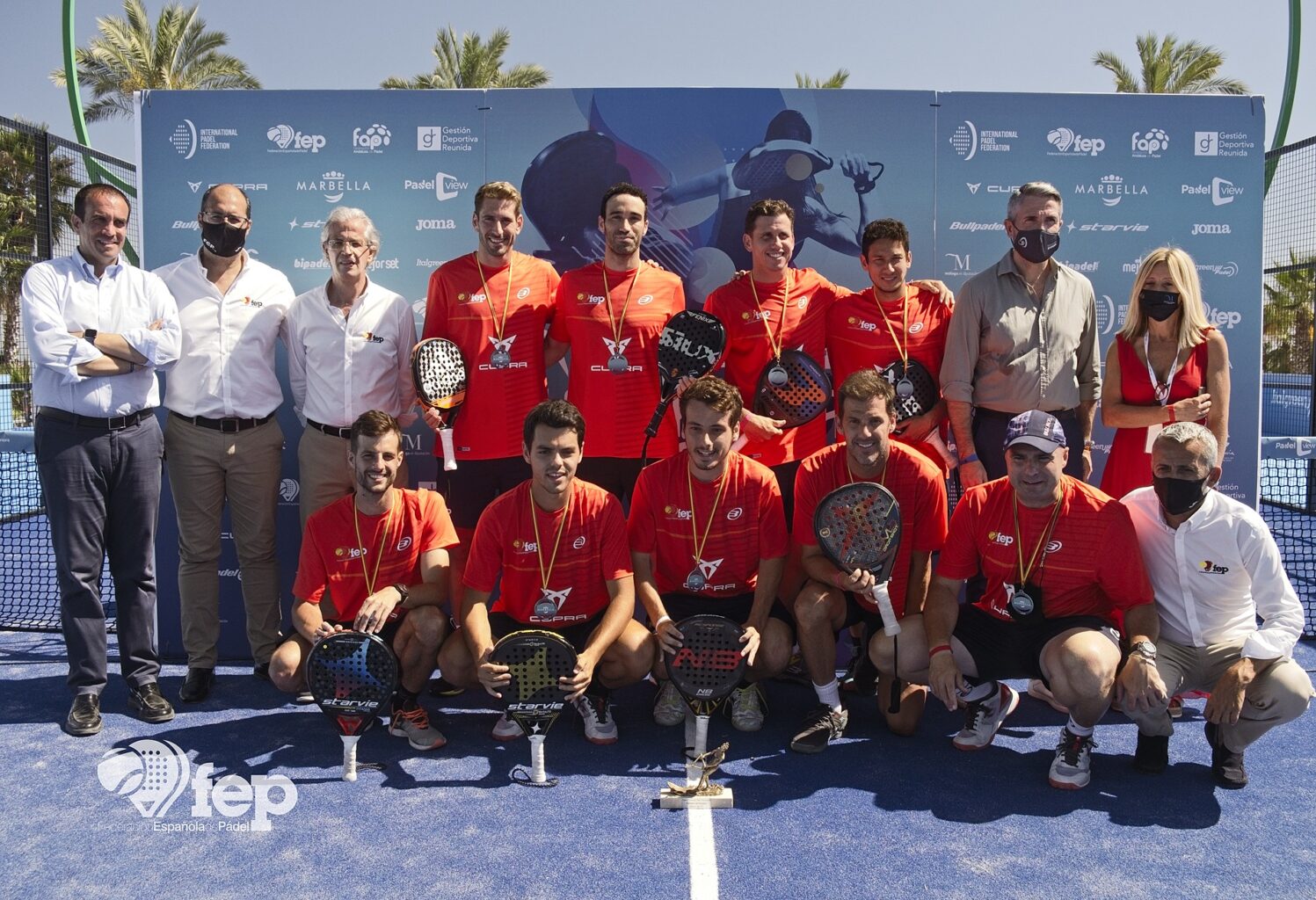 España hace pleno en las finales del Campeonato de Europa de Pádel