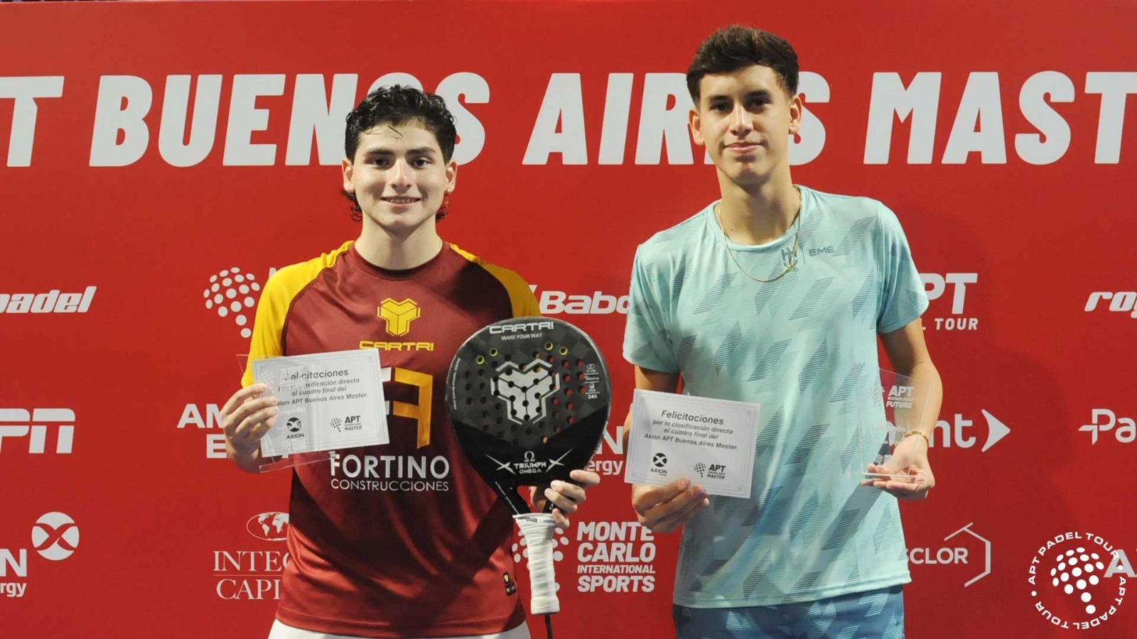 Lautaro Mambrini y Facundo López campeones del APT Buenos Aires Future