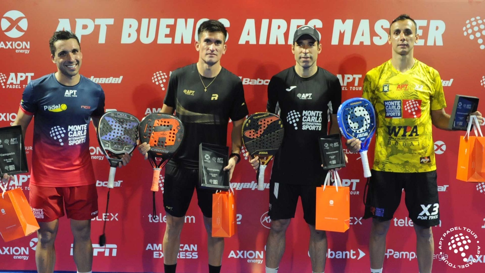 Pablo Barrera y Andrés Britos campeones del Axion APT Buenos Aires Master