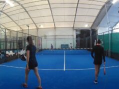 Partido de entrenamiento de Alejandra Salazar y Gemma Triay con Tamara Icardo y Delfina Brea