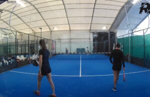 Partido de entrenamiento de Alejandra Salazar y Gemma Triay con Tamara Icardo y Delfina Brea