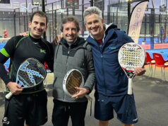 Maxi Grabiel, de compañero a entrenador de Miguel Lamperti Maxi Grabiel, entrenador de Miguel Lamperti y Juan Cruz Belluati