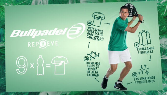 Una camiseta con 9 botellas recicladas: Bullpadel X REPREVE Bullpadel X REPREVE