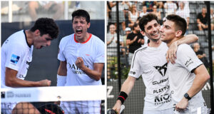 Tapia y Coello se enfrentarán con los Superpibes en las semifinales del Italy Major Premier Padel