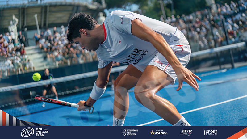 Tapia y Coello se enfrentarán con los Superpibes en las semifinales del Italy Major Premier Padel