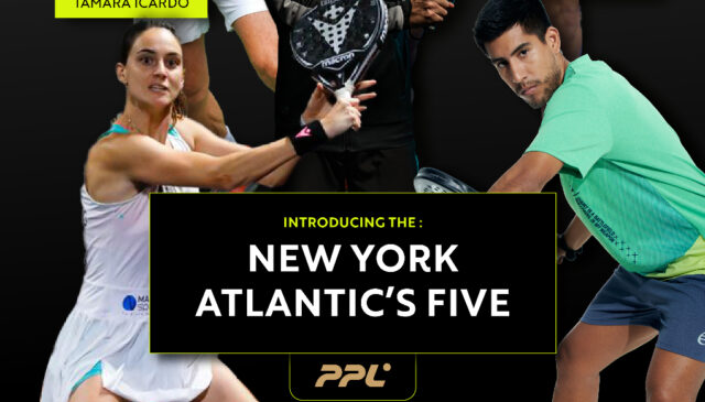 Fede Chingotto, Virginia Riera, Tamara Icardo, Juan Martín Díaz y Lucas Campagnolo firman por los New York Atlantics Federico Chingotto, Virginia Riera, Tamara Icardo, Juan Martín Díaz y Lucas Campagnolo firman por los New York Atlantics