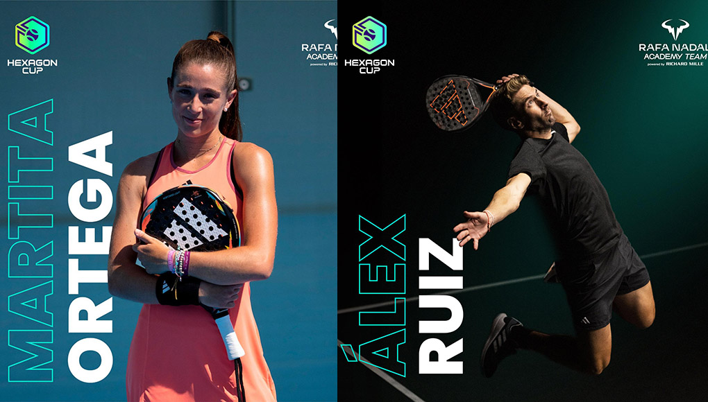 martitaalexhexagoncup Martita Ortega y Álex Ruiz se unen a la Hexagon Cup como jugadores franquicia del equipo Rafa Nadal Academy powered by Richard Mille