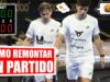 Estrategias para remontar un partido de pádel