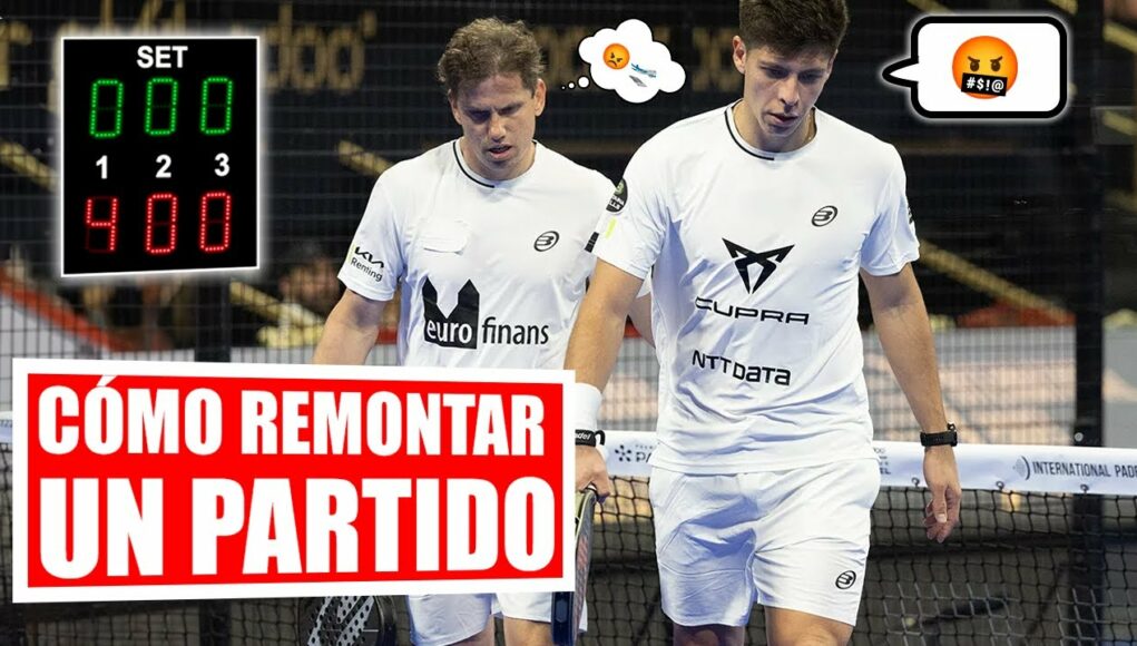 Estrategias para remontar un partido de pádel