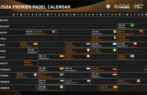 Fechas y sedes del calendario Premier Padel 2024 Premier Padel 2024