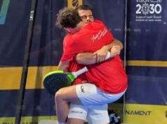 Mike Yanguas y Javi Garrido se llevan el duelo de nuevas parejas ante Fede Chingotto y Momo González Mike Yanguas y Javi Garrido se llevan el duelo de nuevas parejas ante Fede Chingotto y Momo González