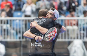 Paquito Navarro y la lluvia protagonistas del inicio del Sevilla Premier Padel P2 Paquito Navarro y Juan Lebrón comienzan con buen pie su andadura en el Sevilla Premier Padel P2