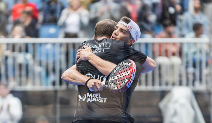 Paquito Navarro y la lluvia protagonistas del inicio del Sevilla Premier Padel P2 Paquito Navarro y Juan Lebrón comienzan con buen pie su andadura en el Sevilla Premier Padel P2