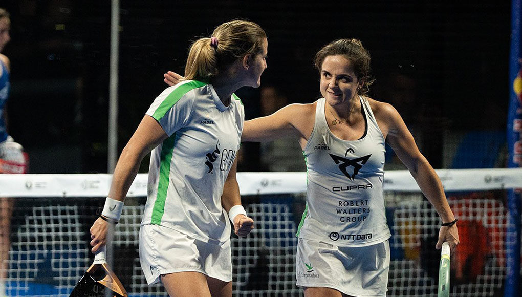 aripaulafinalmardel Ari Sánchez y Paula Josemaría serán las rivales de Delfi Brea y Bea González en la final del Mar del Plata Premier Padel P1