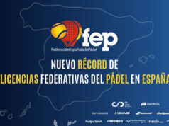 La Federación Española de Pádel registra un nuevo récord de licencias