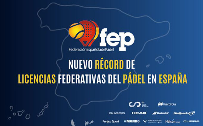 La Federación Española de Pádel registra un nuevo récord de licencias La Federación Española de Pádel registra un nuevo récord de licencias