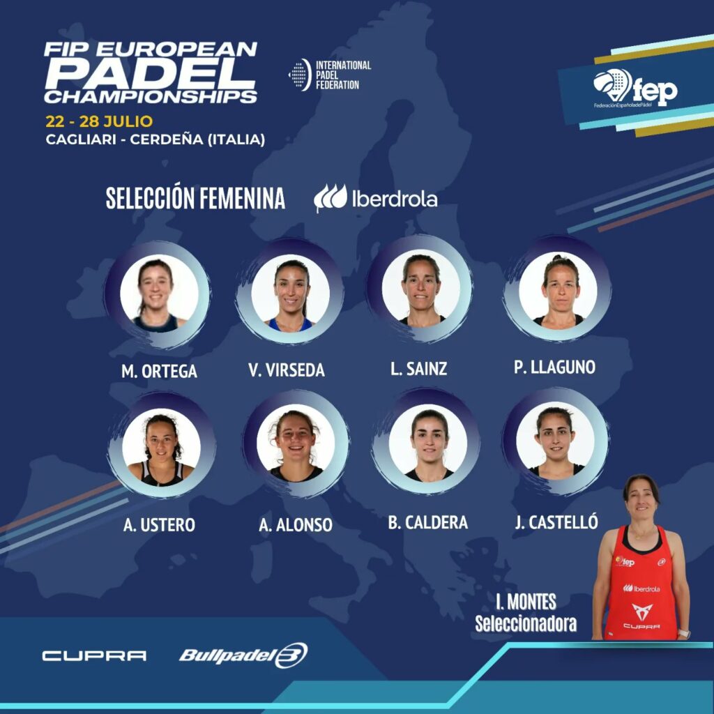 Nuevas caras en la convocatoria de España para el Campeonato de Europa de Pádel 2024