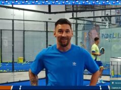 Leo Messi y Luis Suárez jugando a pádel En el pádel no soy bueno. Me gusta jugarlo pero intento pasarla, las corro todas y soy normalito.
