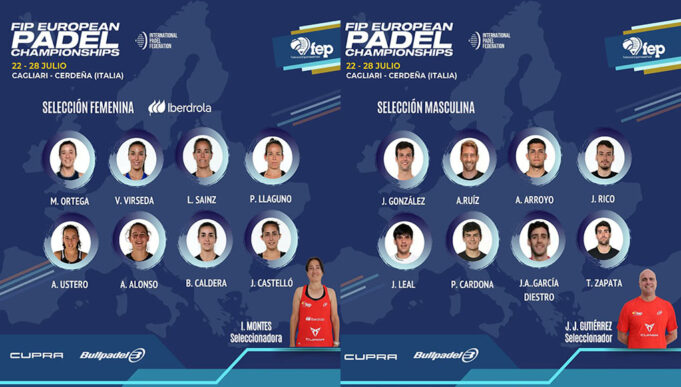 Nuevas caras en la convocatoria de España para el Campeonato de Europa de Pádel 2024 Convocatoria de España para el Campeonato de Europa de Pádel