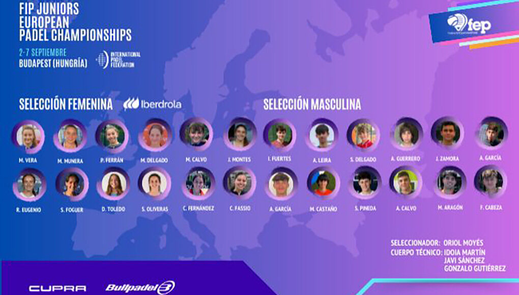 9146741569 La FEP anuncia la selección española que competirá en el Campeonato de Europa de Menores