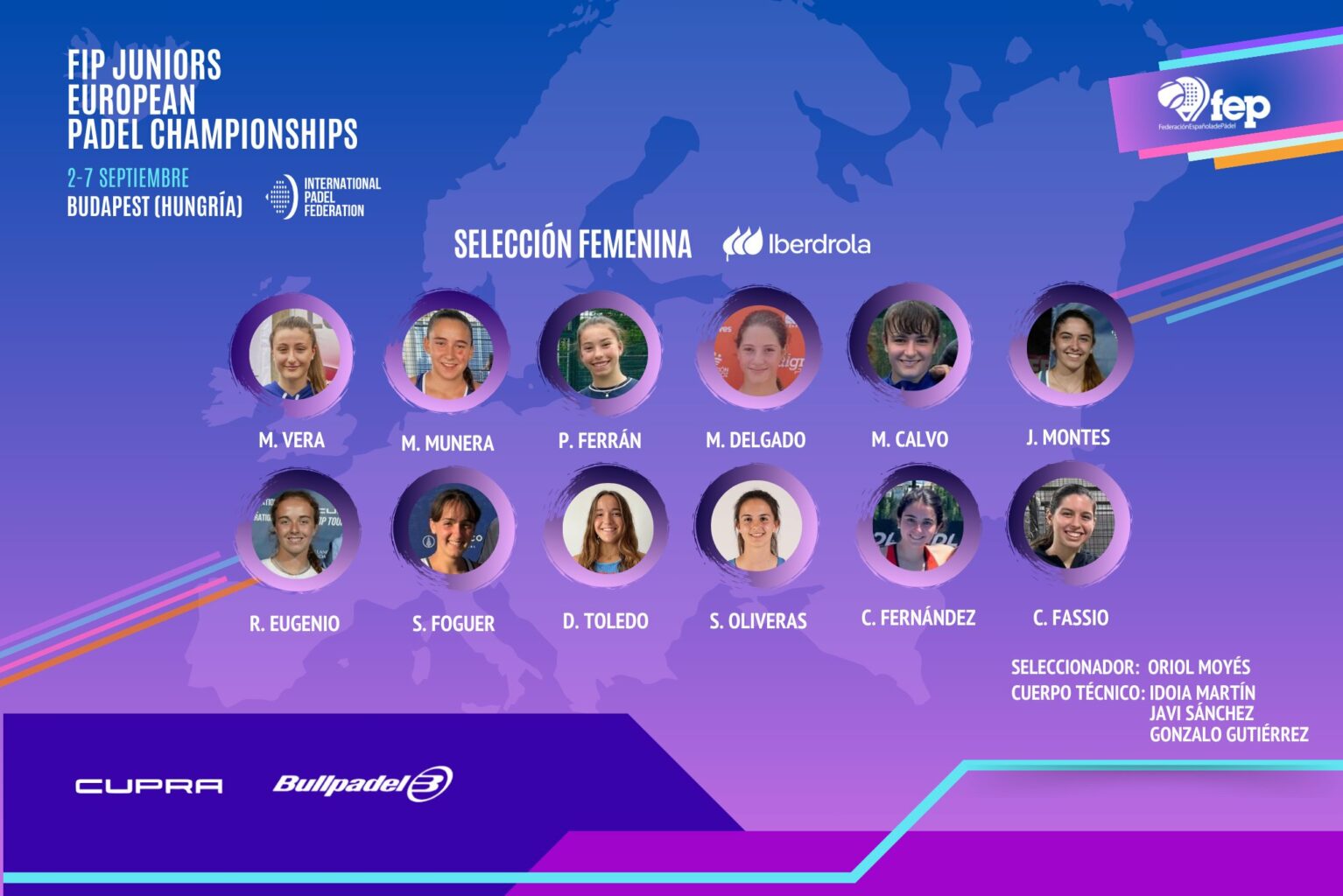 La FEP anuncia la selección española que competirá en el Campeonato de Europa de Menores