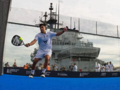 La presentación del Genova Premier Padel P2…. ¡en un portaviones! presentación del Genova Premier Padel P2