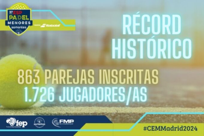 Récord histórico de inscripciones en el Campeonato de España de Menores 2024 Récord histórico de inscripciones en el Campeonato de España de Menores 2024