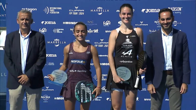 Tamara Icardo y Claudia Jensen se proclaman campeonas del FIP Platinum Marbella Tamara Icardo y Claudia Jensen se proclaman campeonas del FIP Platinum Marbella