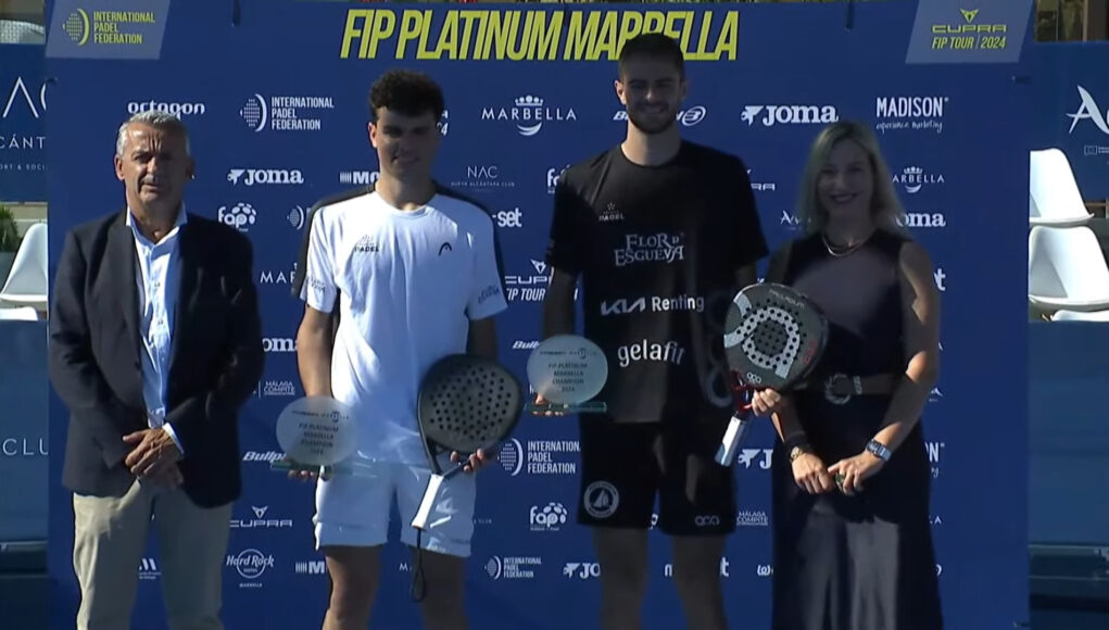 CUPRA FIP TOUR PLATINUM MARBELLA - CENTER COURT - Finals Jairo Bautista y Fran Guerrero culminan una semana fantástica con el título en el FIP Platinum Marbella