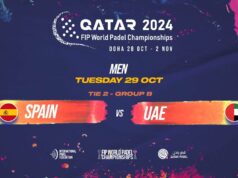 En directo el partido de España ante Emiratos Árabes en la segunda jornada de la fase de grupos masculina del Mundial de Pádel de Qatar 2024 En directo el partido de España ante Emiratos Árabes de la segunda jornada de la fase de grupos masculina del Mundial de Pádel de Qatar 2024