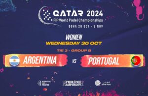 En directo la tercera jornada de la fase de grupos femenina del Mundial de Pádel de Qatar 2024: Argentina vs Portugal En directo la tercera jornada de la fase de grupos femenina del Mundial de Pádel de Qatar 2024: Argentina vs Portugal