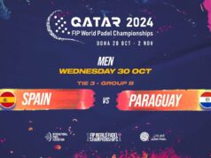 En directo la tercera jornada de la fase de grupos masculina del Mundial de Pádel de Qatar 2024: España vs Paraguay En directo la tercera jornada de la fase de grupos masculina del Mundial de Pádel de Qatar 2024: España vs Paraguay